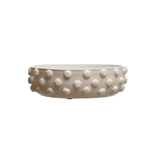 White Dotty Bowl