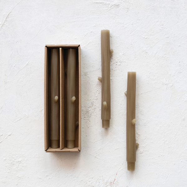 Twig Taper-Olive Set of 2
