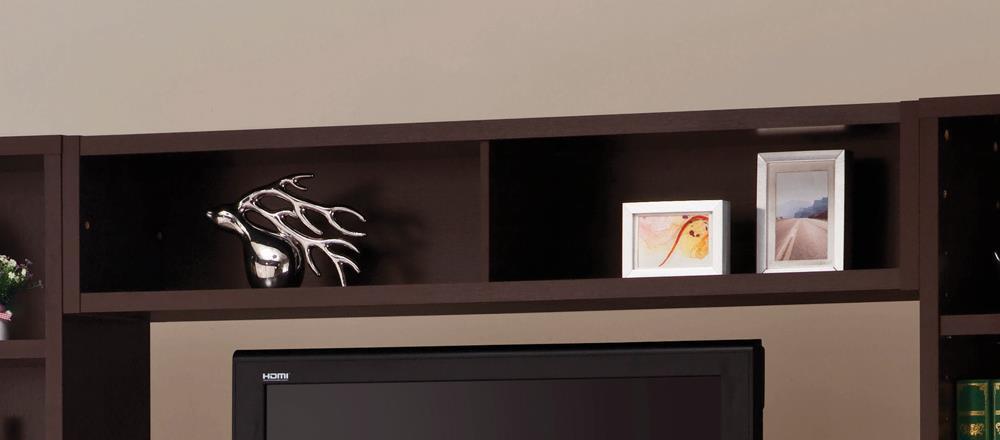 Bridge With 2 Encased Storage Compartments - Brown