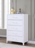 Anastasia 5-drawer Chest -  Pearl White